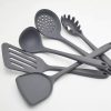 Gray Utility Non-Stick Cookware Set High Temperature Rice Scoop, Home Kitchen Silicone Utensil Set