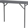 Newzownclassic XL150 Folding Table, 48 x 72 x 18 inches (122 x 183 x 46 cm), Gray